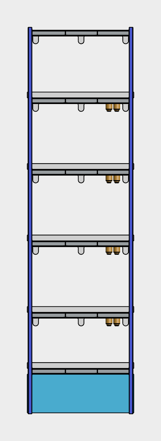 Side elevation · 600 mm